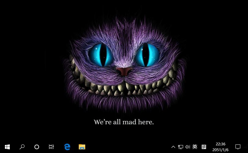 柴郡猫（Cheshire Cat）电脑主题